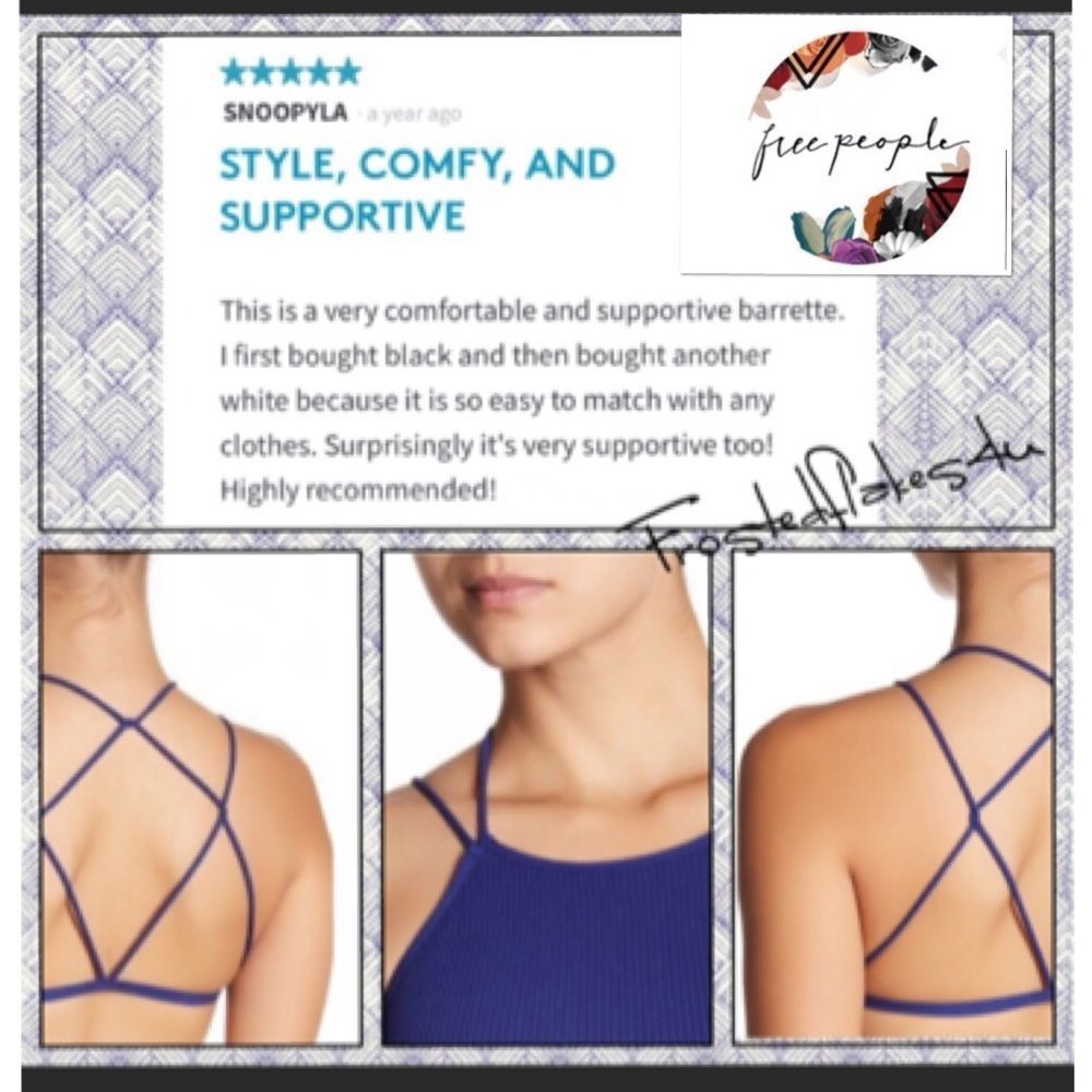 🌍♻️FREE PEOPLE☮️🌍 High Neck Bralette ✨NEW✨🏷tag